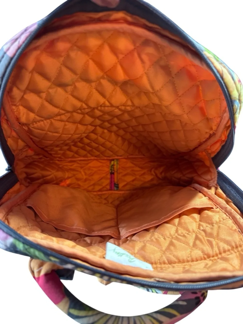 Vera Bradley Quilted Backpack, Jazzy Blooms, VGUC - Picture 4 of 13